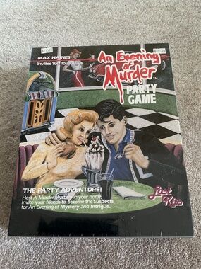 Max Haines An Evening of Murder Last Kiss Game 1989 Sealed Canada Games New